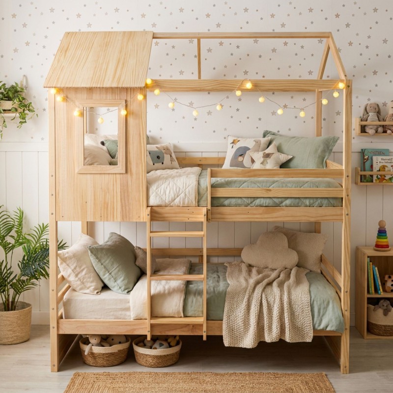 litera-infantil-casita-pino-90x19090x190cm