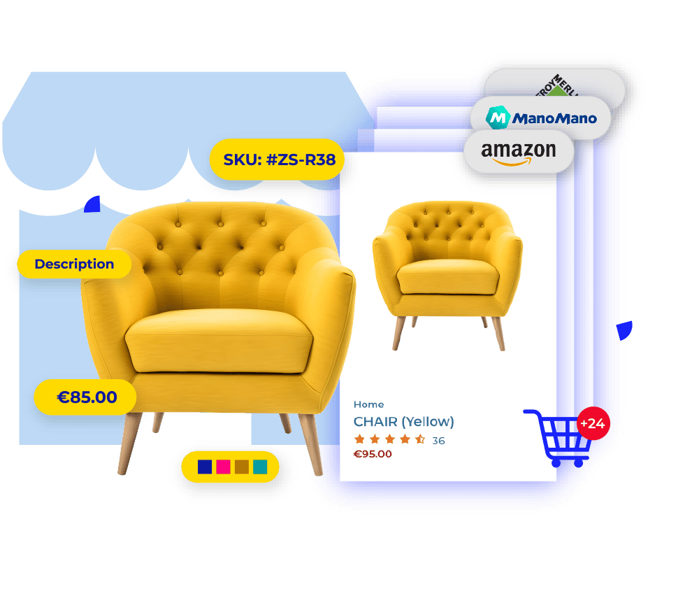Automate price, stock and order synchronization across marketplaces