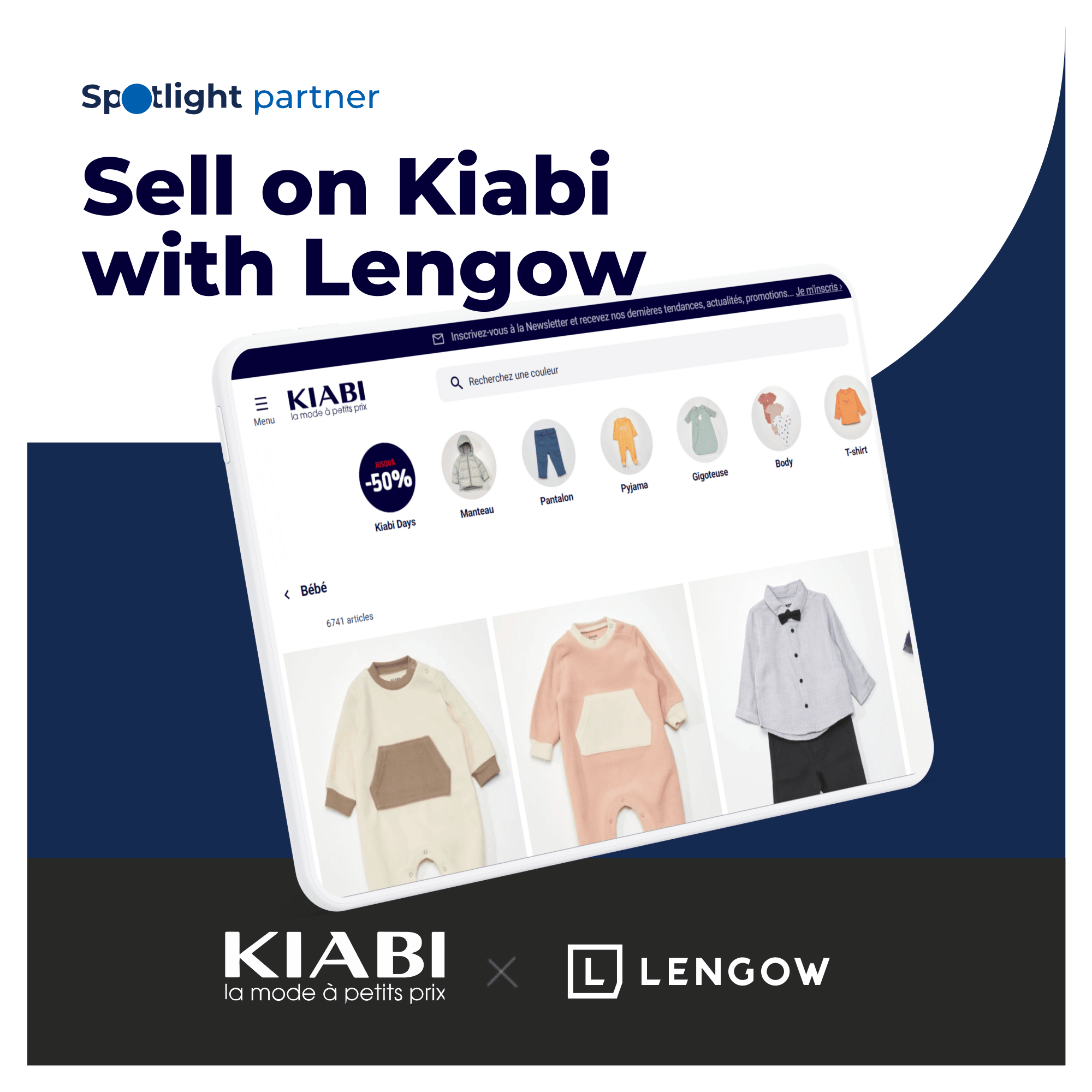 Achieve greater visibility and maximize sales on Kiabi with Lengow.