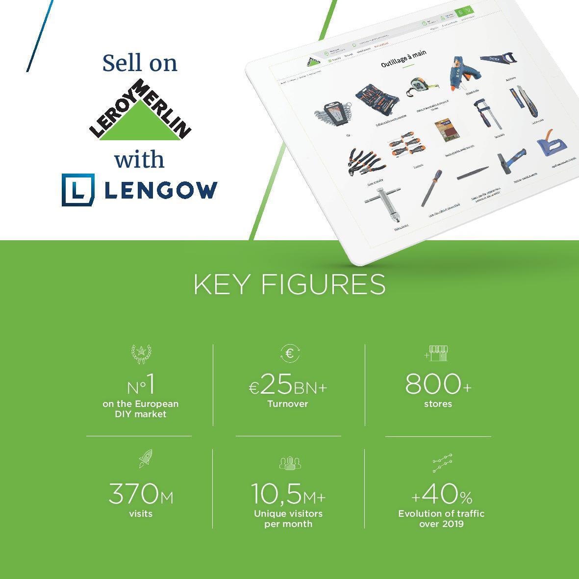 Benefit from greater visibility and improve your sales on Leroy Merlin with Lengow