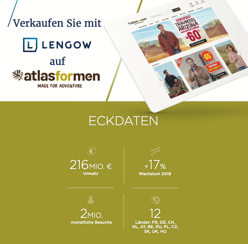 Gewinnen Sie an Sichtbarkeit und steigern Sie Ihre Verkäufe bei Atlas For Men mit Lengow