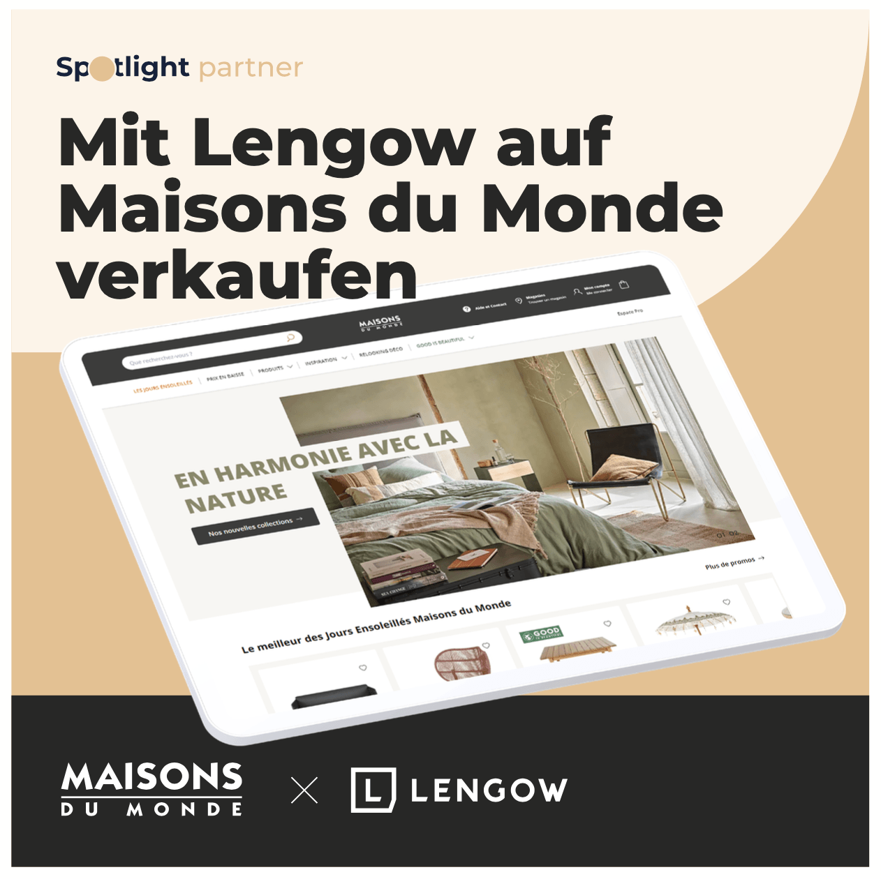 Steigern Sie Ihre Online-Verkäufe und verbessern Sie Ihre Sichtbarkeit auf Maisons du Monde