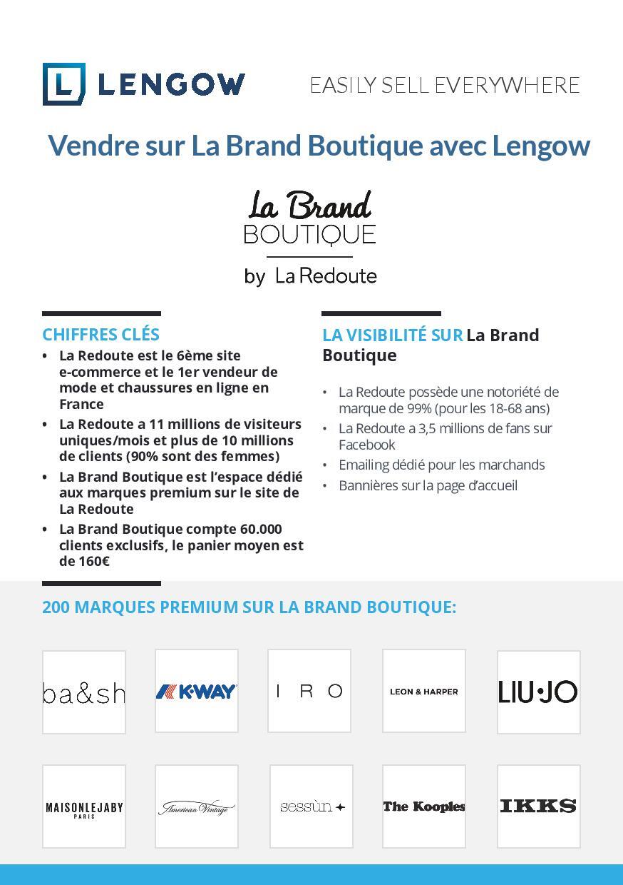 Améliorez votre visibilité et vos ventes sur La Brand Boutique avec Lengow