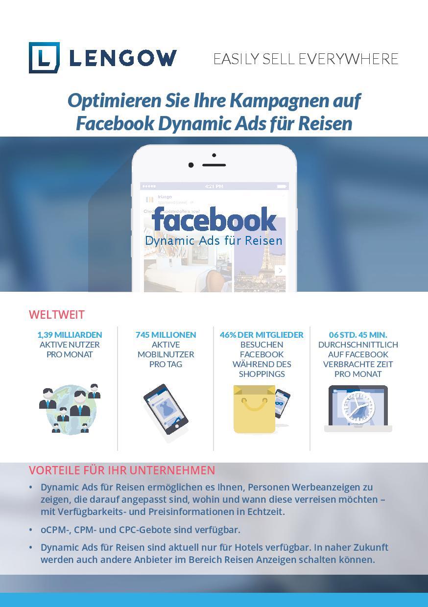 Optimieren Sie Facebook Dynamic Ads für Reisen mit Lengow