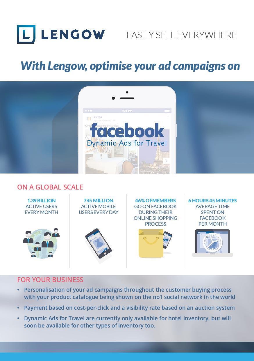 Ottimizzate i vostri Facebook Dynamic Ads for Travel con Lengow