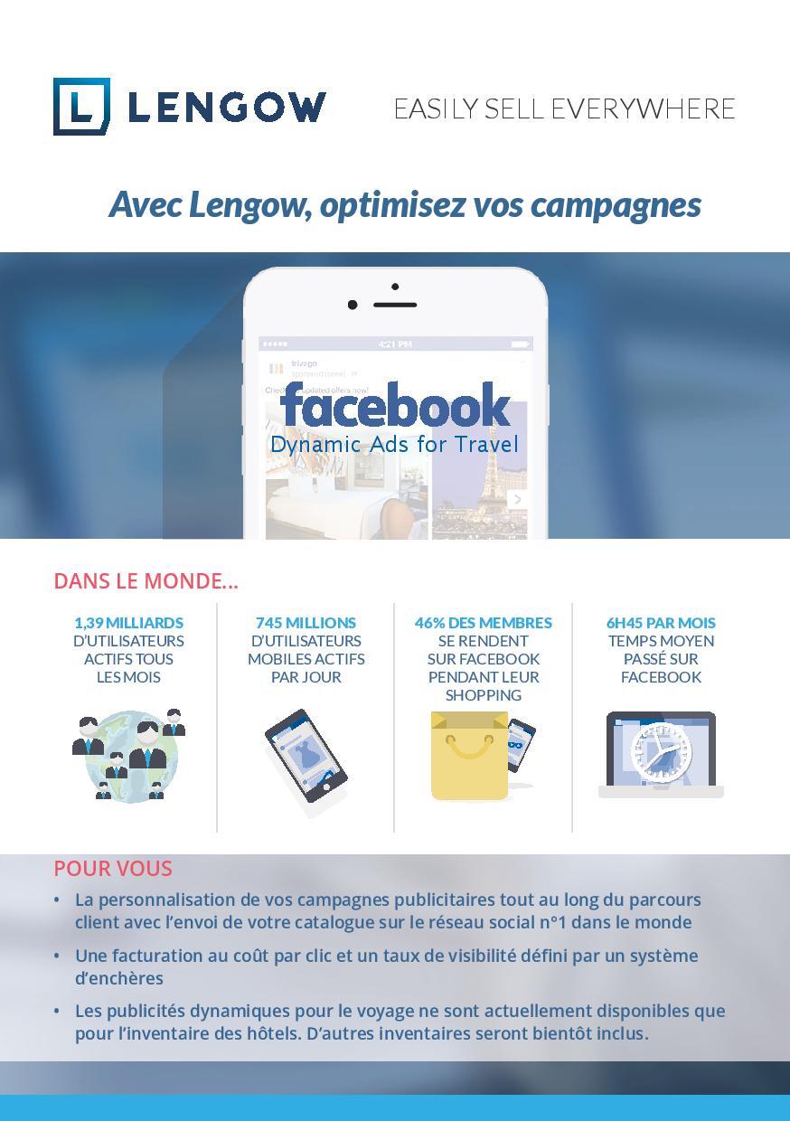 Optimisez vos campagnes Facebook Dynamic Ads for Travel avec Lengow