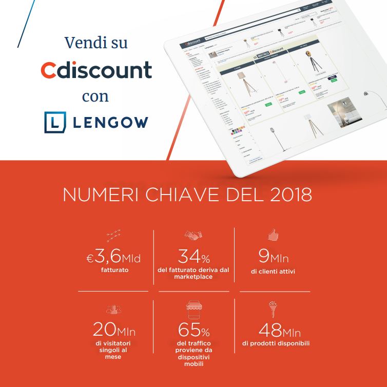 Ottieni visibilità ed aumenta le tue vendite su Cdiscount con Lengow