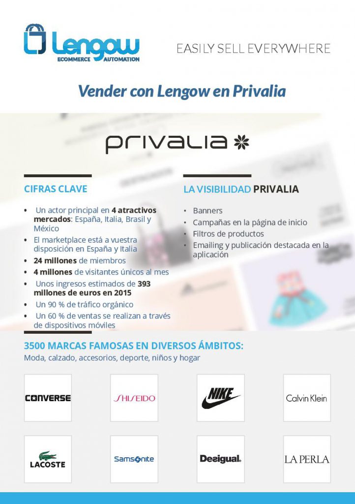 Venda en Privalia Lengow