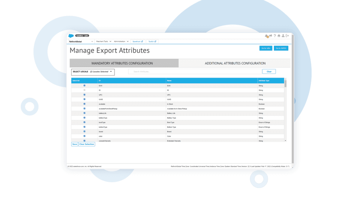 1.Manage exports attributes