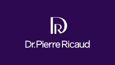 Dr. Pierre Ricaud logo on violet background
