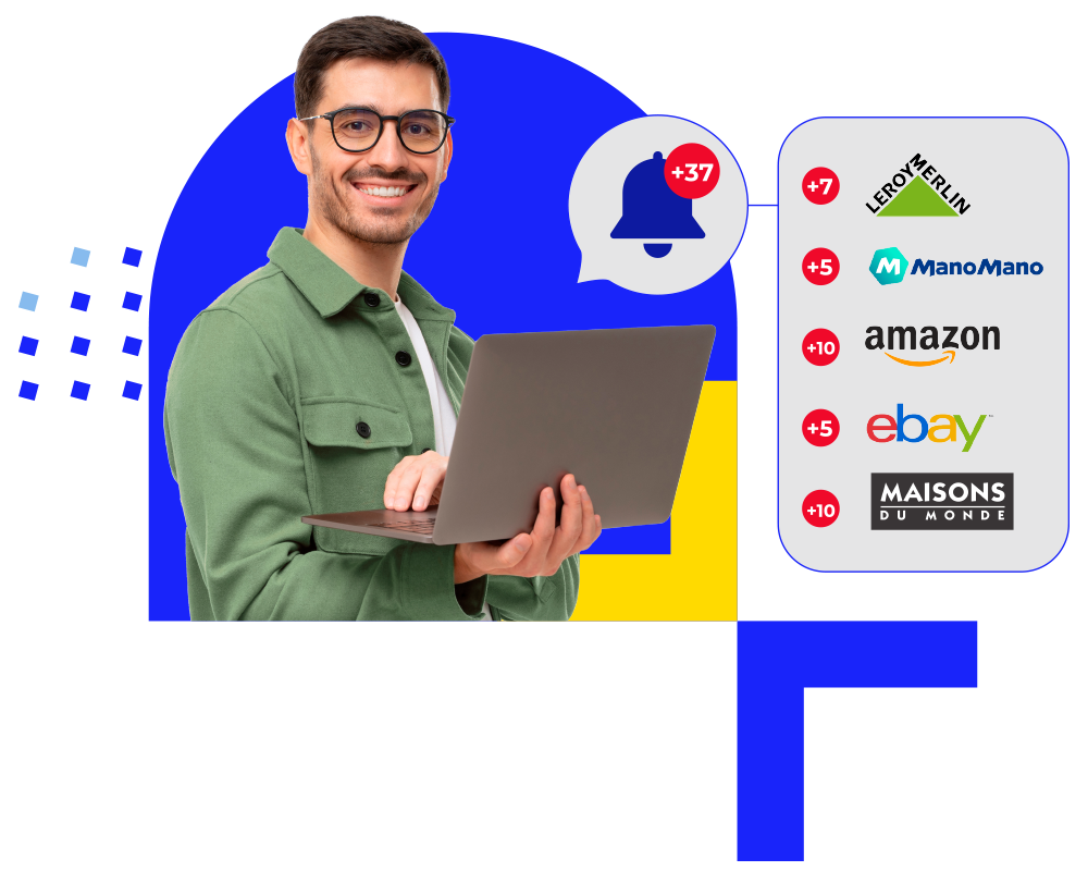 Person managing marketplace orders with NetMarkets