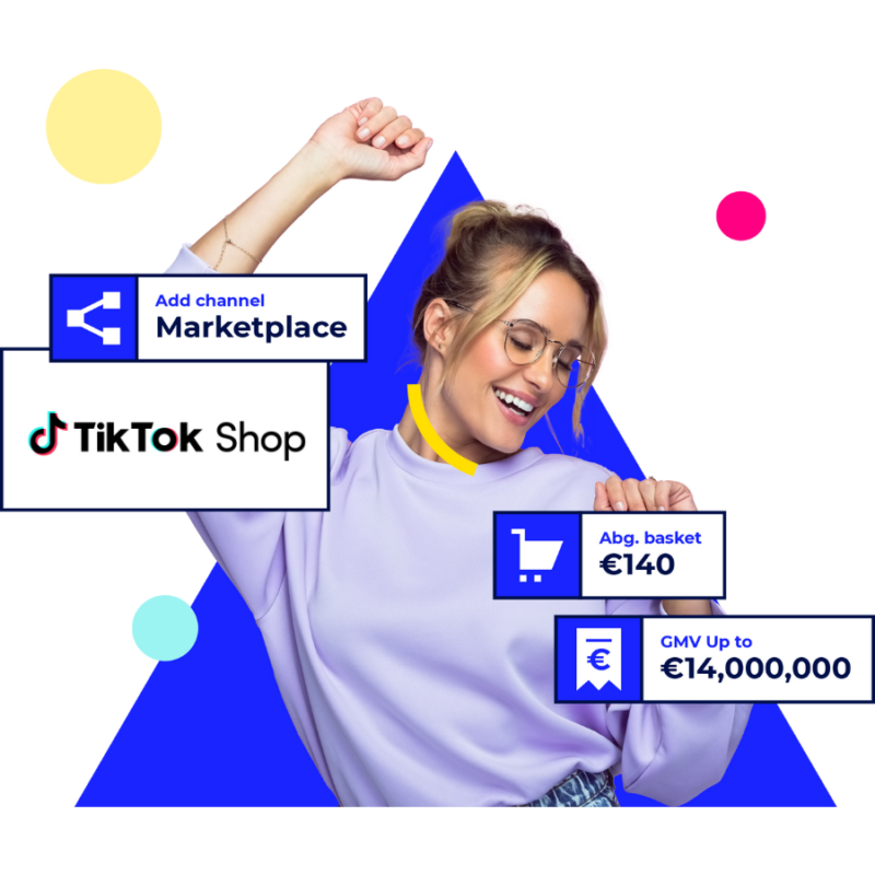 Sell on TikTok Shop - Woman celebrating