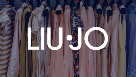 LIU JO on blue clothing background