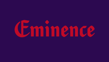 Eminence logo on violet background